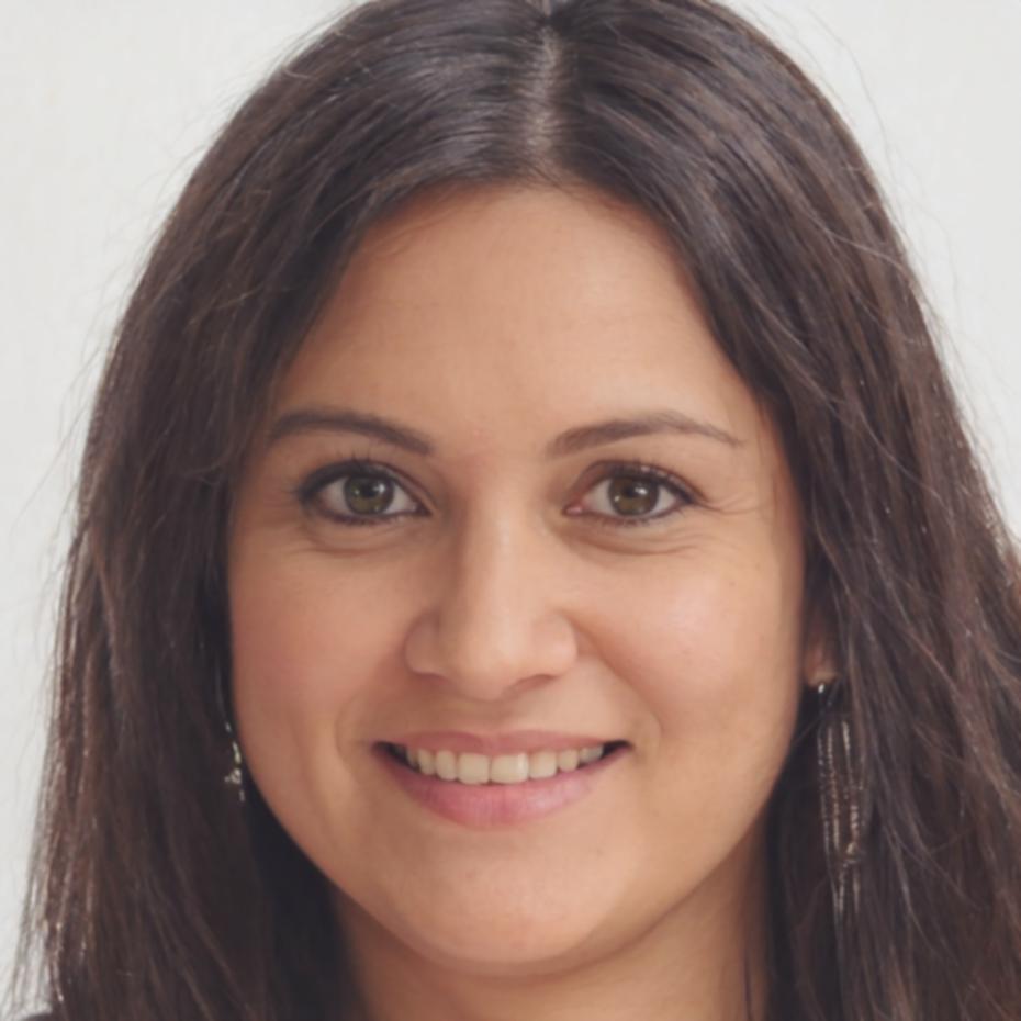 Retrato profesional de instructora de finanzas